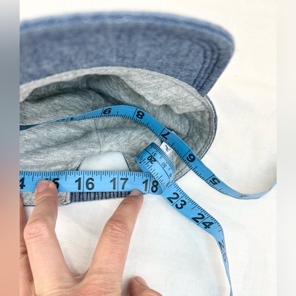 Baby Gap Denim Blue Cap with Bear Ears - Picture 6 of 9